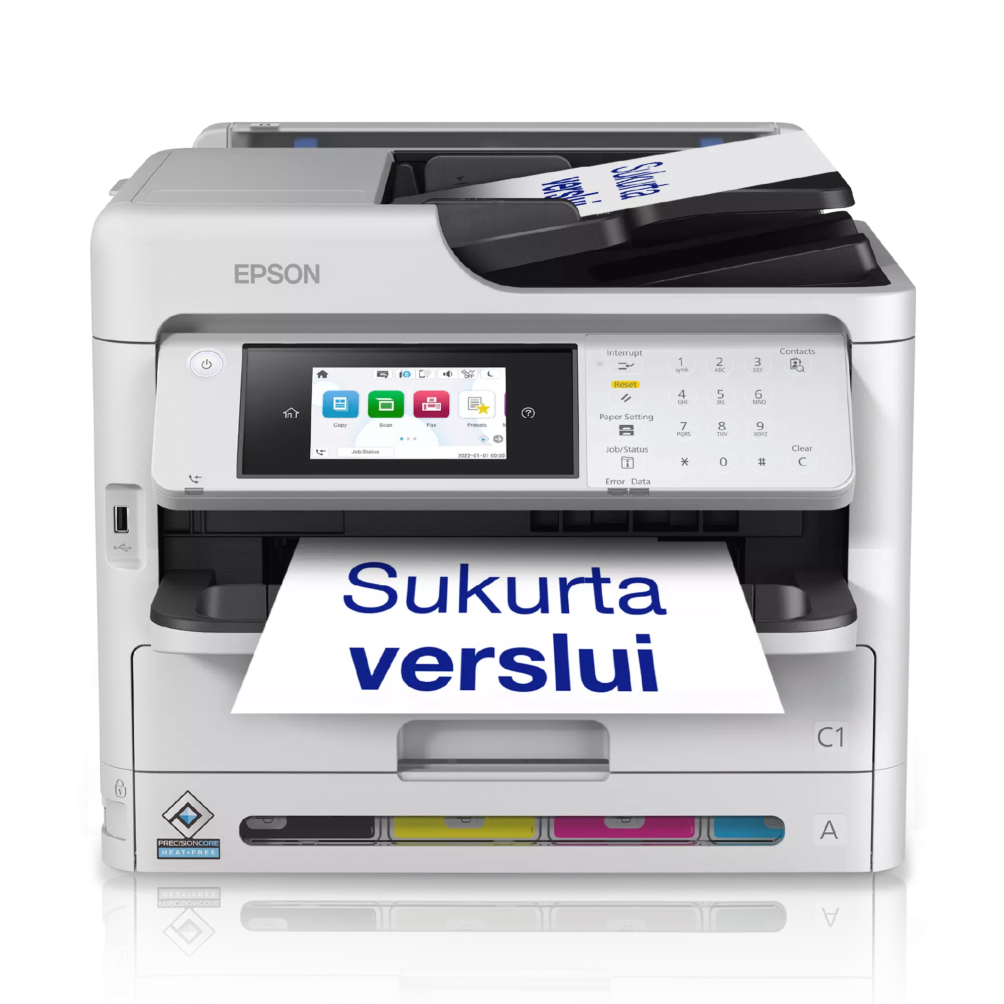 Epson WorkForce Pro WF-C5890DWF Spausdintuvas rašalinis spalvotas MFP A4 34 ppm USB LAN Wi-Fi
